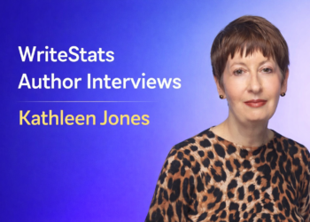 Kathleen Jones author interview, she shares powerful insights on small press publishing, book promotion challenges, AI in publishing, and writing after corporate life.
