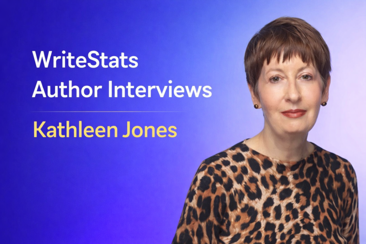 Kathleen Jones author interview, she shares powerful insights on small press publishing, book promotion challenges, AI in publishing, and writing after corporate life.