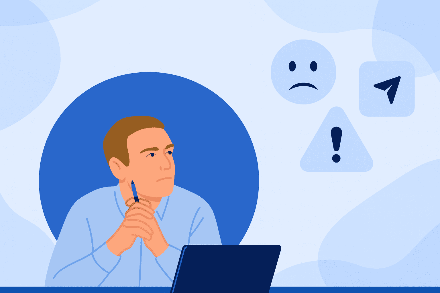 Author struggling with email marketing while working on laptop showing common challenges writers face